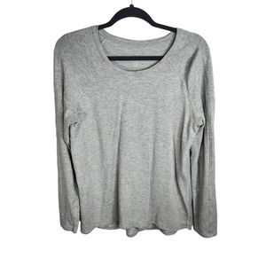 Lululemon Emerald Long Sleeve Top Heathered Medium‎ Grey